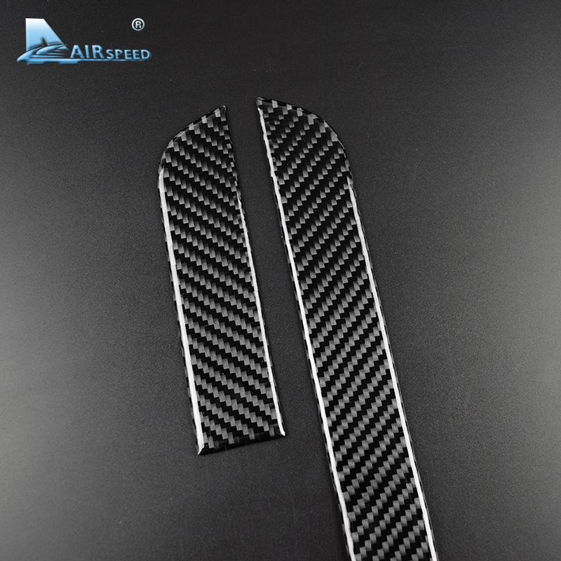 Real Carbon Fiber Sticker For Subaru Forester 2013 2014 2015 2016 2017 2018 Car Center Console Copilot Storage Box Interior Trim