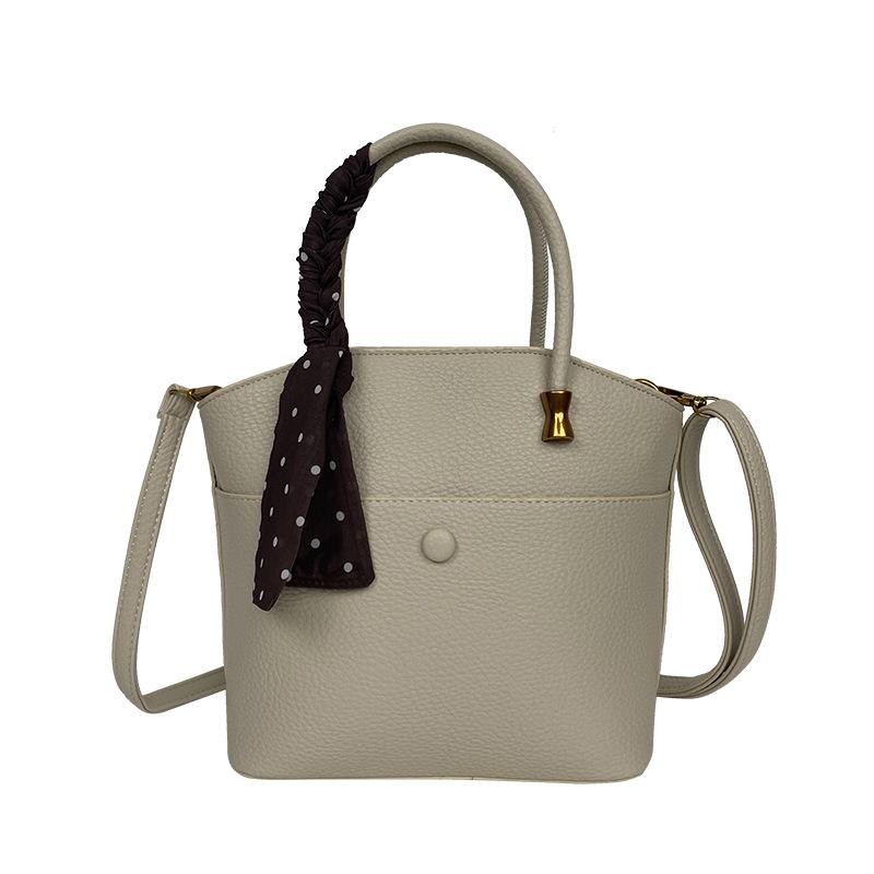 

Premium retro soft leather portable bucket bag women s casual simple shoulder bag women s commuter messenger bag