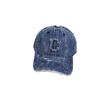High-quality Washed Denim Ripped Baseball Caps, Men's and Women's Ins Trendy Brand C Letter Cap, Showing a Small Tide
