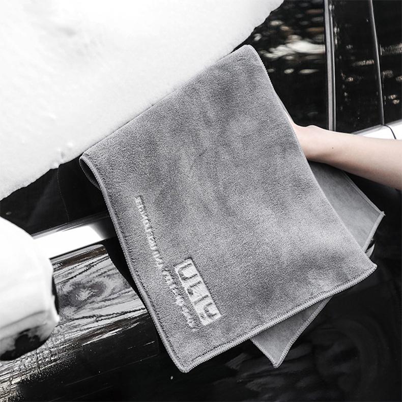 60X30CM Car Wash Towel Coral Velvet Microfiber Clean Cloth No Hemming Thickened Soft High Absorbent Car Washing Towels
