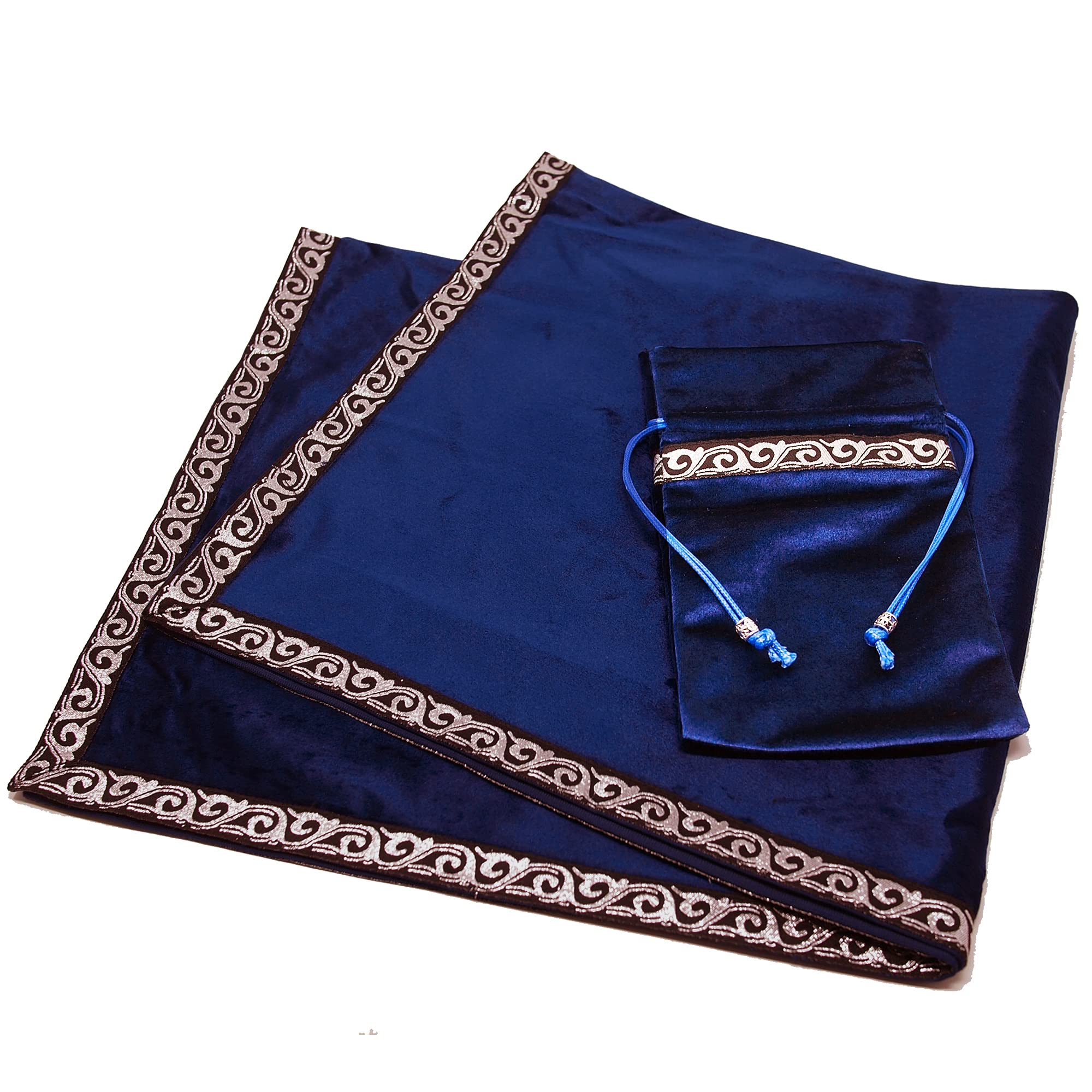 

USK STORE Ткань для Таро, Бархатная, с Мешочком, Профессиональная, Высококачественная, для Гаданий на Картах Таро и Предсказаний, Скатерть (синий)
