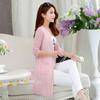 Summer Mesh Sun Protection Clothing for Women Lace Mid-length  Thin Stylish Long Sleeved Shawl