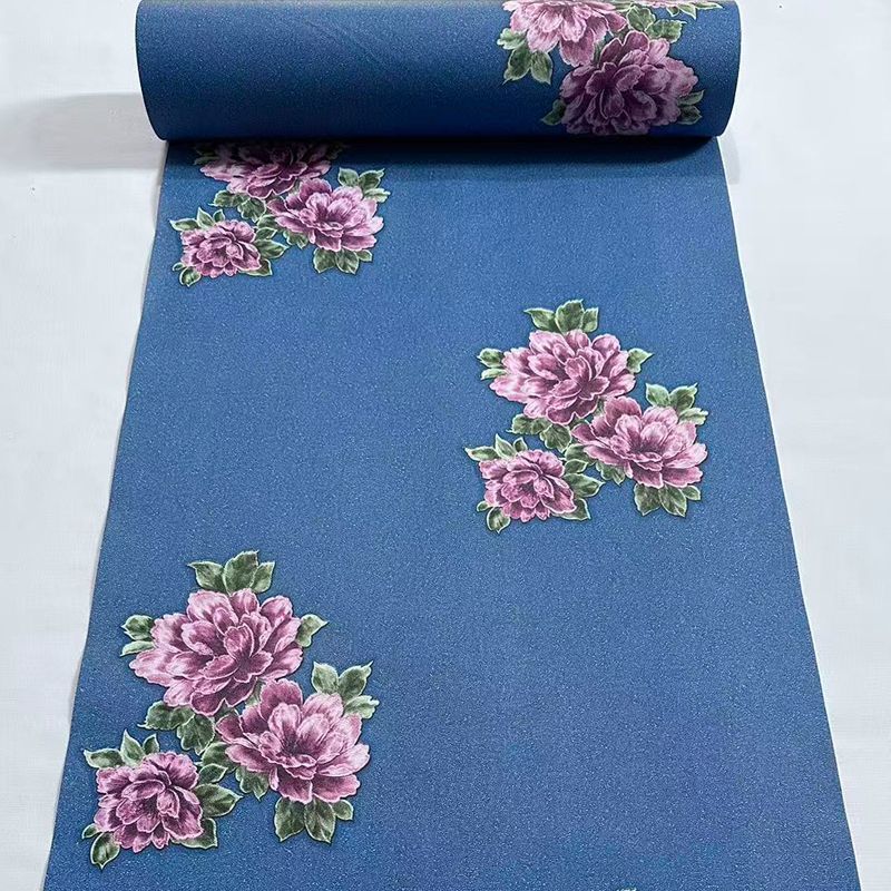 Thickened Wallpaper Self-Adhesive Waterproof Floral Wall Decals for TV Furniture Living Room Renovation Background Bedroom