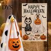 Spooky Cute Seasonal Decor Halloween Lighted Ghost Porch Goose Outfit And Flag Set for 23 Inch Statue, Clothes with Pumpkin Bucket Outdoor Patio Yard