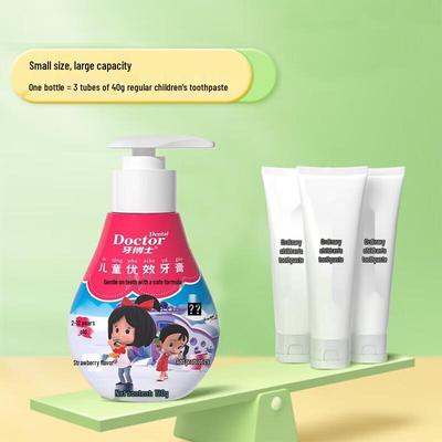 Dr. White Cleo Kids' Probiotic Fluoride Pump Toothpaste Set
