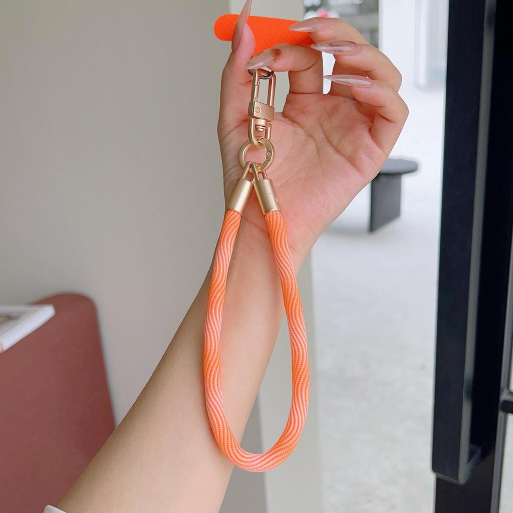 Colorful Tuhao Gold Braided Mobile Phone & Water Cup Lanyard Bracelet