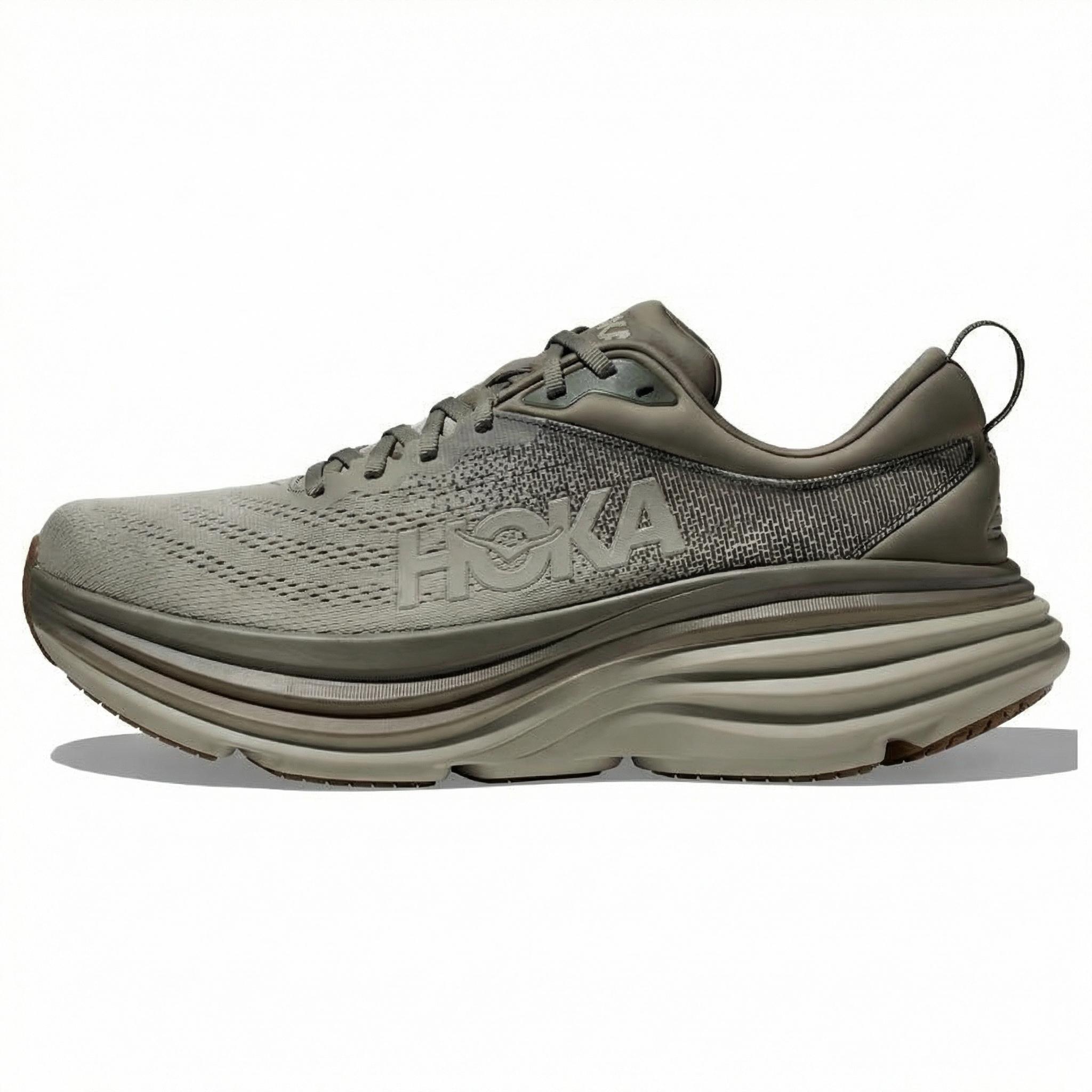 

HOKA ONE ONE Bondi 8 Cushioning Slip Resistant Low top Casual Shoes Men s Army Green 1123202SBRL
