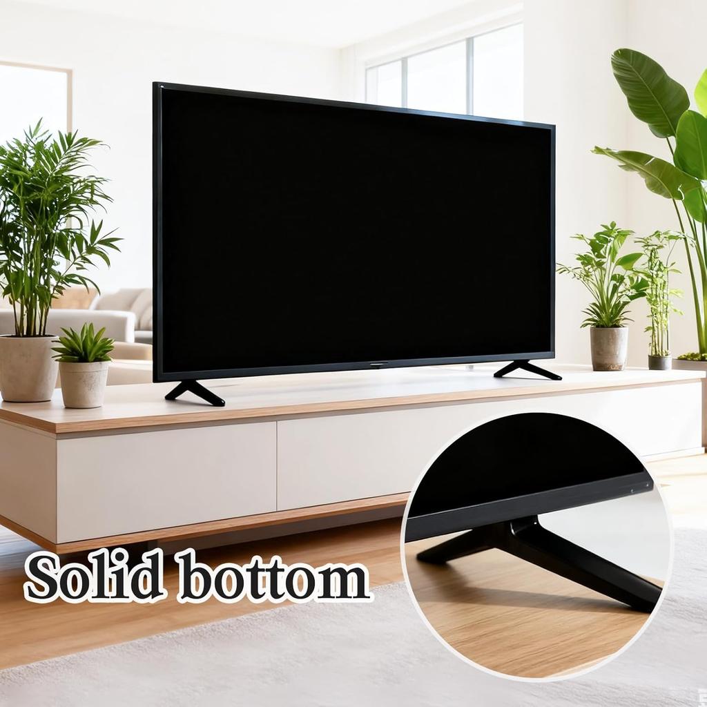 2 Pcs TV Stand Legs, Table Top TV Stand Base Replacement Bracket, Universal TV Legs Compatible with Samsung LG Sharp TVs Most 32-65 Inch, Includes