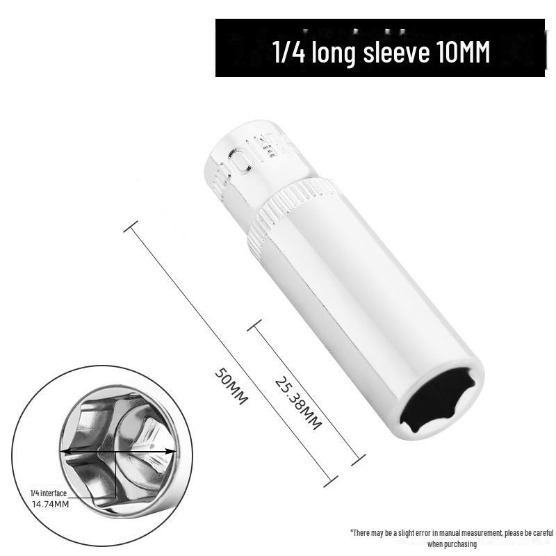 Green Forest 6.3mm Hexagonal Socket/Wrench Sleeve Set with 1/4 Socket Head Ratchet Wrench.