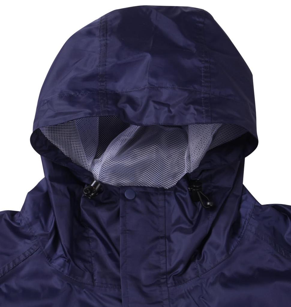 Breathable Waterproof Rain Plus Navy X Black MC.S.P Suit, Size, 6L,