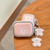 Plated Photo Frame Pink Bow Puppy for AirPods 1 Apple Bluetooth Wireless Headset Cover Pro1/1
