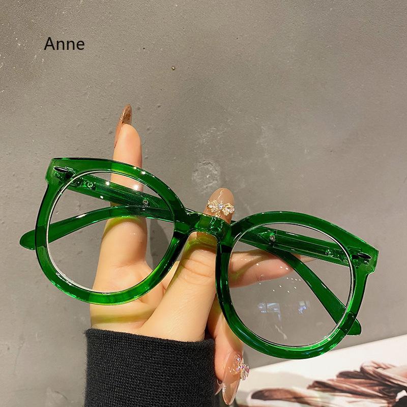 Round Frame Myopia Glasses Unisex Oversized White Short-sighted Eyeglasses Men Women Optical Spectacle Eyewear Diopter 0 To -4.0