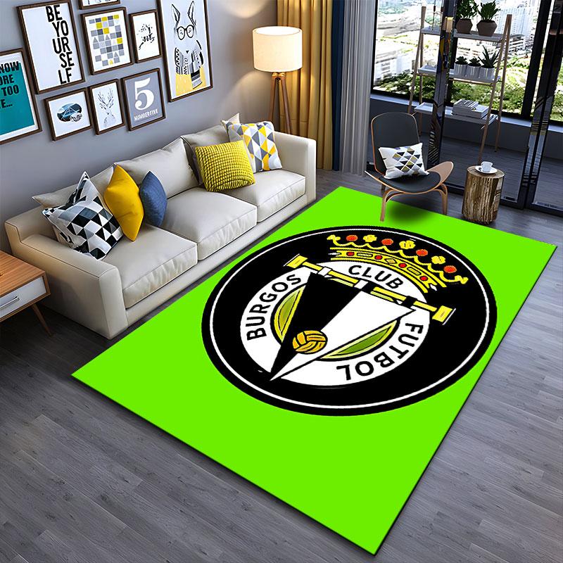 Burgos Club Futbol Logo Carpet suitable as a non-slip mat for the living room or bedroom sofa