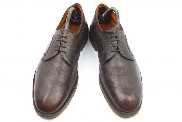 Made in England / Hitchcock Shoes Leather Plain Toe Shoes Dark Brown /28.0cm/ Vibram Sole(USED)