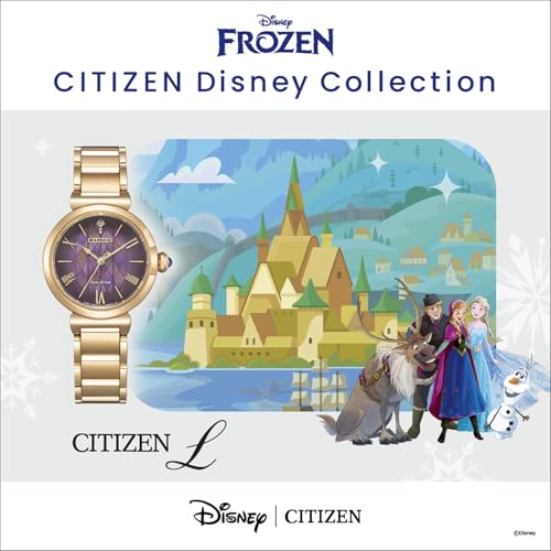 Citizen Disney Collection Arendelle Castle Waterproof Limited Edition Watch, Warm Gold, EM1079-89W, Women's