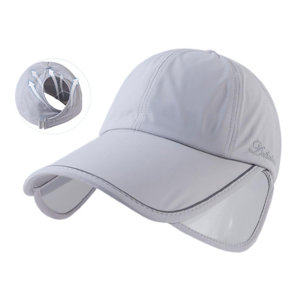Wide Brim Retractable Sun Hat Quick Dry Sports Cap Casual Sunscreen Baseball Hat  Women/Men