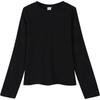 Autumn Gram Elastane Yarn Women's Waist Slim Slim Slim Crew Neck Shirt Bottoming Shirt Top Casual Long Sleeves