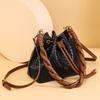 Women's Leather PU Shoulder Bag Bucket Crossbody Bag for Girls Office Bag Large Capacity Luxury Fashion