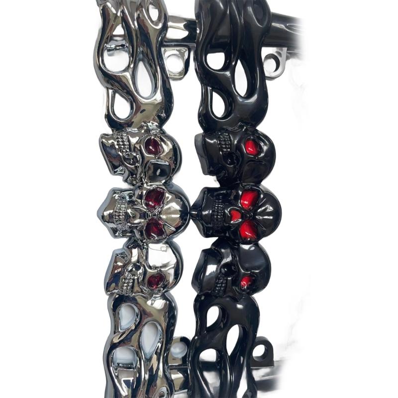 License Plate Skull Head Plastic License Plate Frame Suitable for Motorcycle