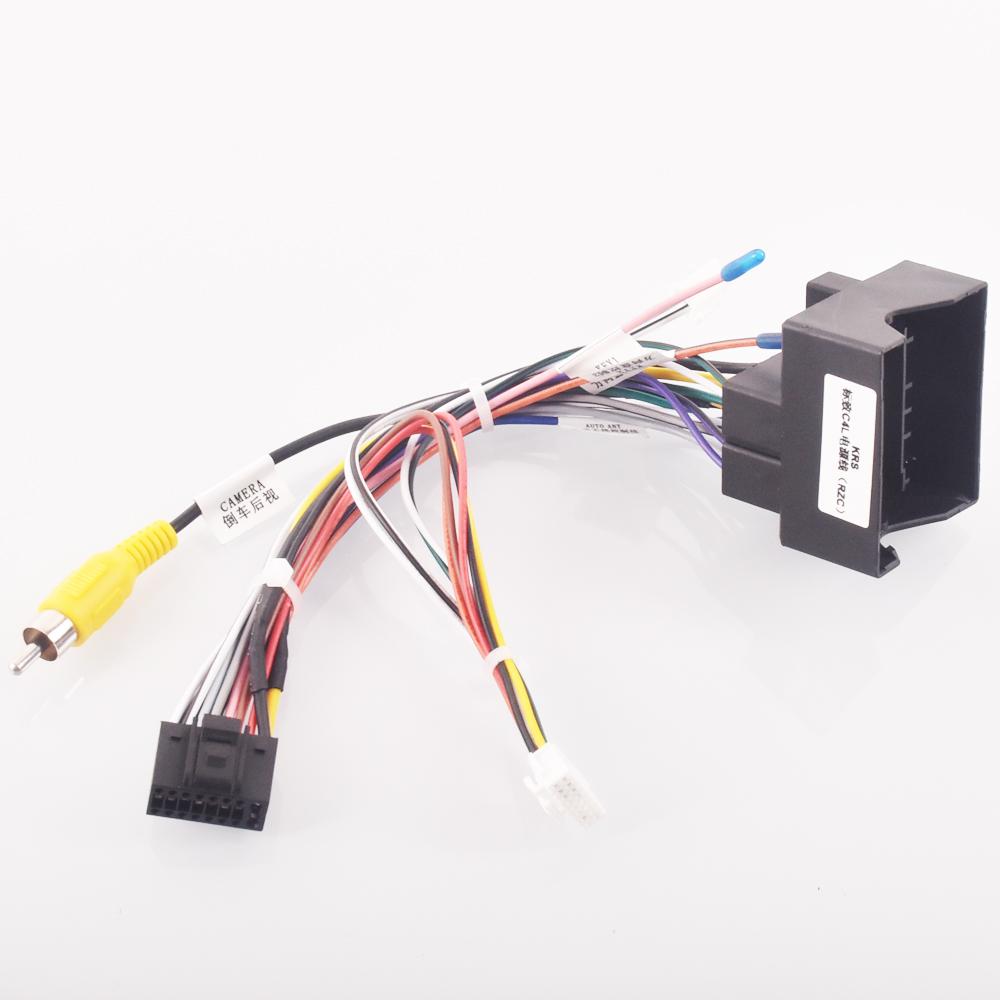 

Car Radio Stereo Wiring Harness Cable Adapter Android 16pin For Citroen C4 C5 DS6 For Peugeot 3008 2008 307 408
