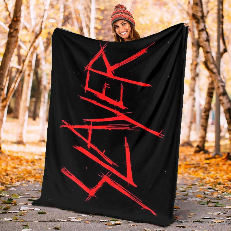 Slayer Blood Dripping Flannel Blanket Soft All-Season Throw, Design for Camping, Car Travel, Hiking Sofa, Bed, Office Perfect Gift for Parties