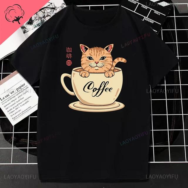 Vtipné Catzilla Japonsko Kočka Kotě Milovník Pánské Tričko Pánské Ležérní Trička Léto Hombre Nadměrné Tričko Harajuku Tričko Pánské Oblečení
