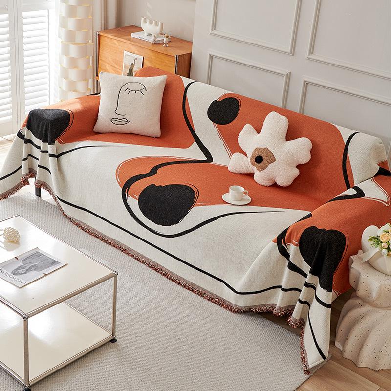 INS Stil Chenille Sofa Handtuch ein Ganzes All-Inclusive Sofaüberwurf Universeller Überwurf Vier Jahreszeiten Universal Rutschfestes Sofaüberwurf Tuch