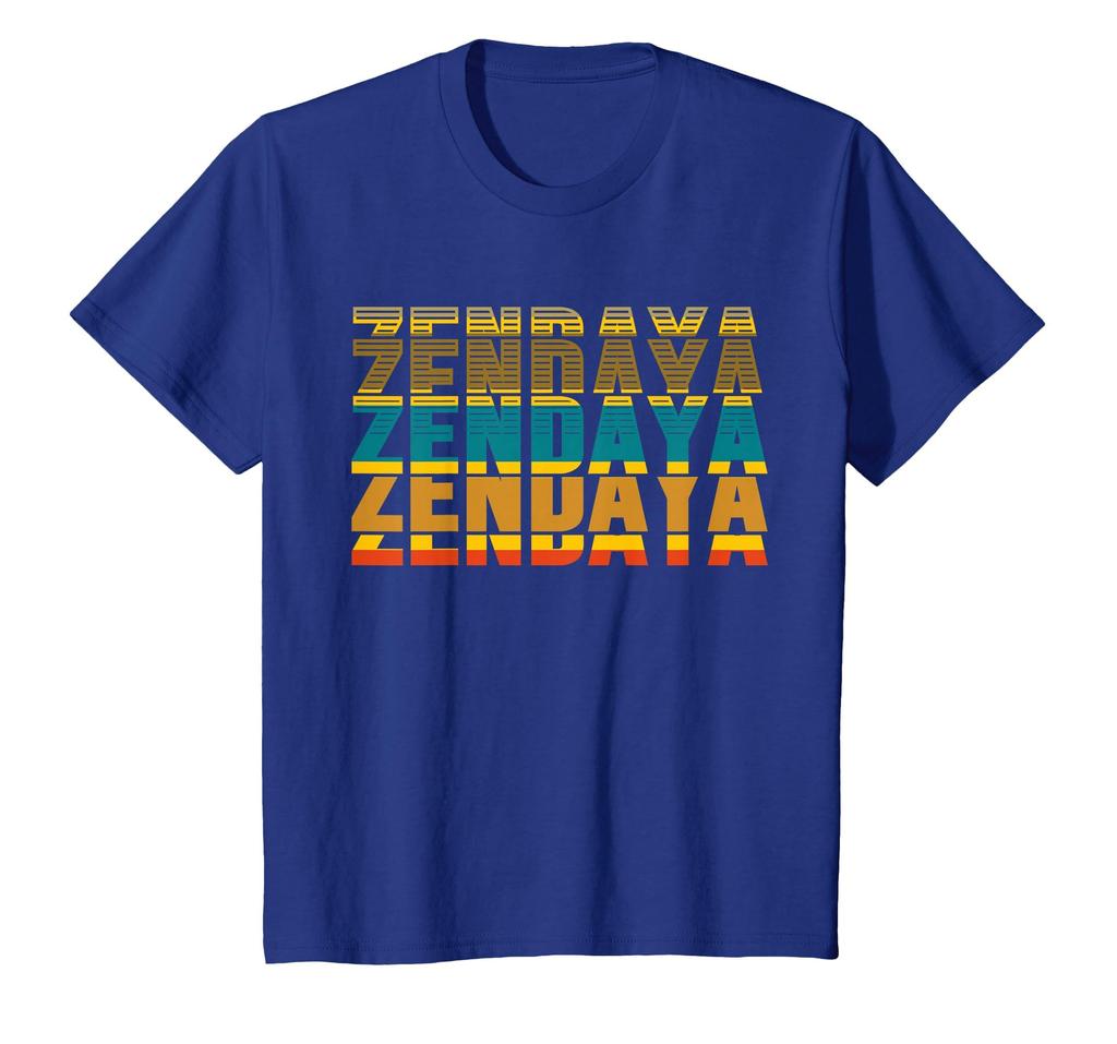 Zendaya Retro Vintage Personalised Name Individual Stacking Text Graphic Tee Cotton Unisexs Unisexs Tshirt Vintage Streetwear