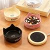 Noiseless Pet Heating Bowl Automatic Large Caliber Thermal Pet Bowl Cat Shape Constant Temperature Pet Water Bowl Winter