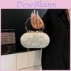 Borsa a Pochette da Sera in PU con Catena Metallizzata e Chiusura a Serratura per Uso Quotidiano