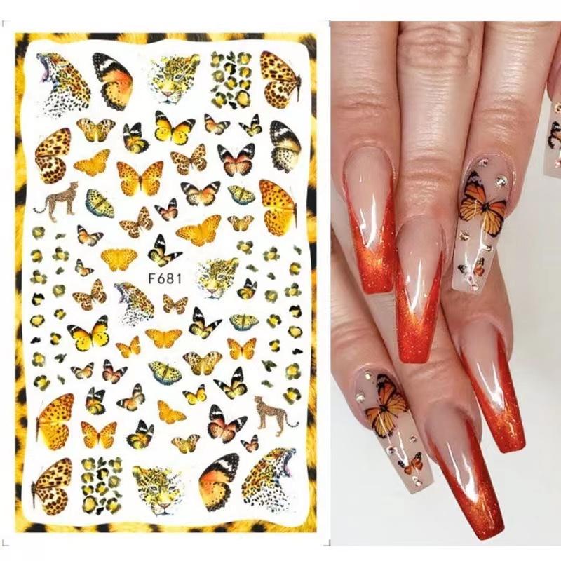 

Летние цветочные наклейки для ногтей Черно-белые сердечки Принадлежности для ногтей Наклейки для ногтей Роскошные наклейки-бабочки для ногтей Украшение для ногтей