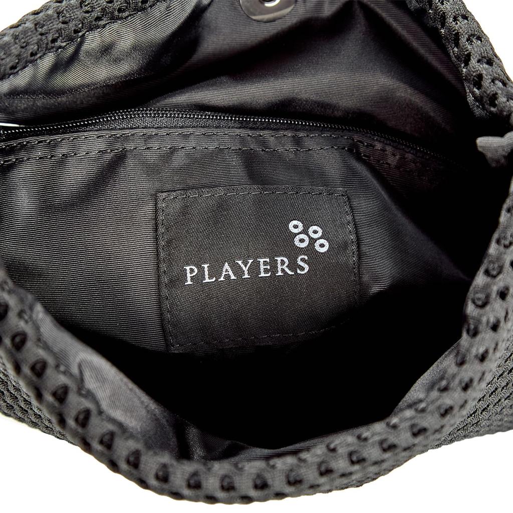 Players Air Mesh Rectangle Shoulder Bag 91206006 Women's 91206006A Black, Approx. 19cm W x 27cm H x 7cm D, Handle Height: Approx. 33cm