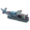 Fighter Fish Tank Decoration Resin Crafts Wreckage Hide Cave For Fish Shrimp Aquarium Landscaping Ornaments