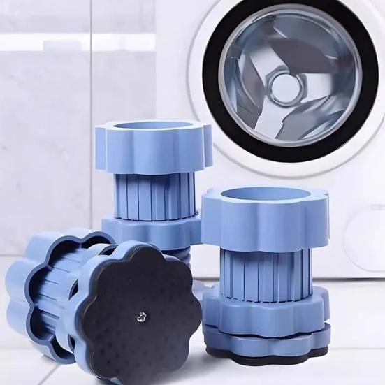 4 ks Podložka pod pračku Univerzální Zvyšovací Podložky Snadná Instalace Antivibrační Tlumení Nárazů Podložky pod Nohy Pračky a Sušičky
