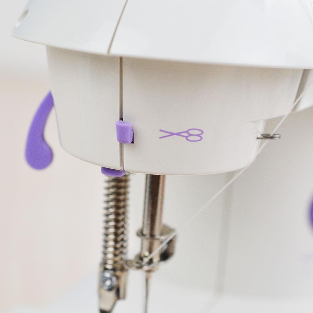 Jiayi 202 Mini Máquina de Costura Elétrica de Mesa com Luz e Cortador de Linha, 1KG