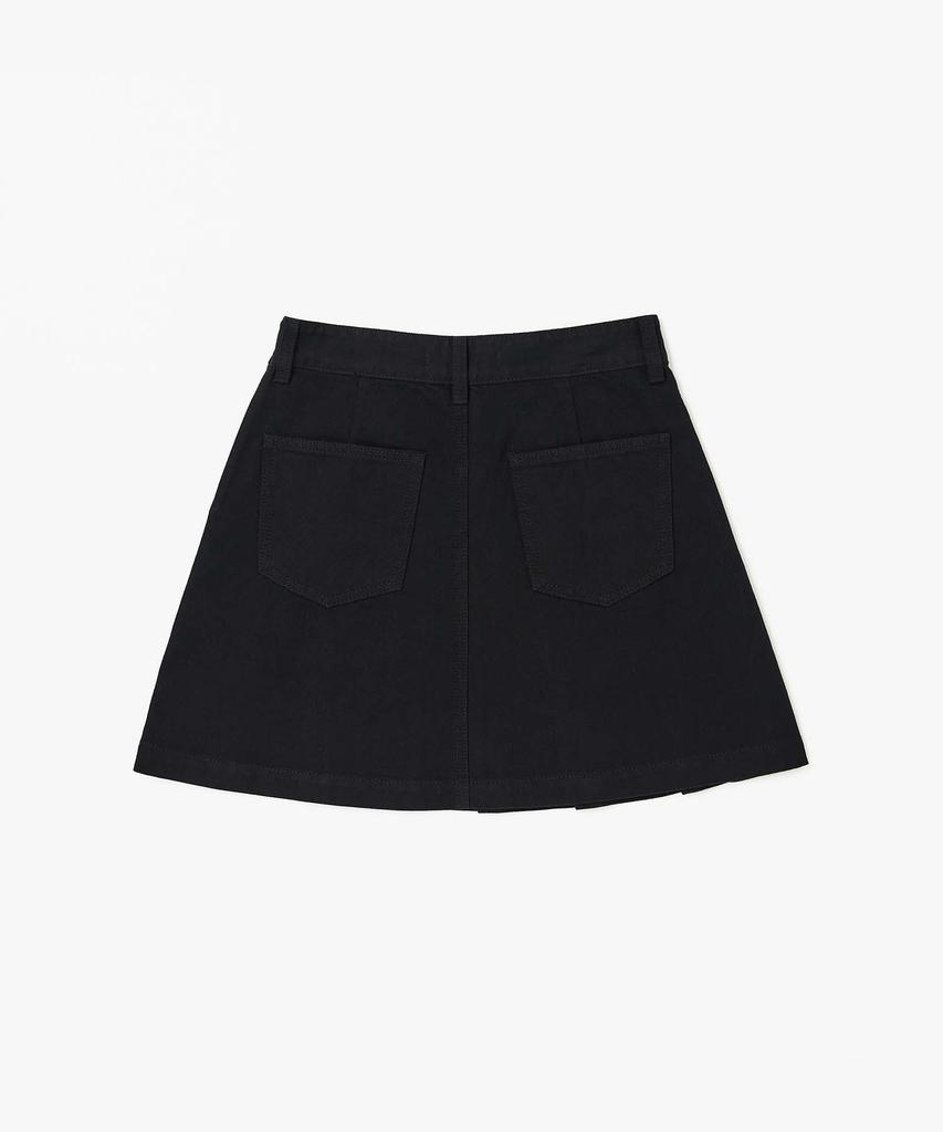PLAC WOMEN Low-Rise Pleated Skirt Black