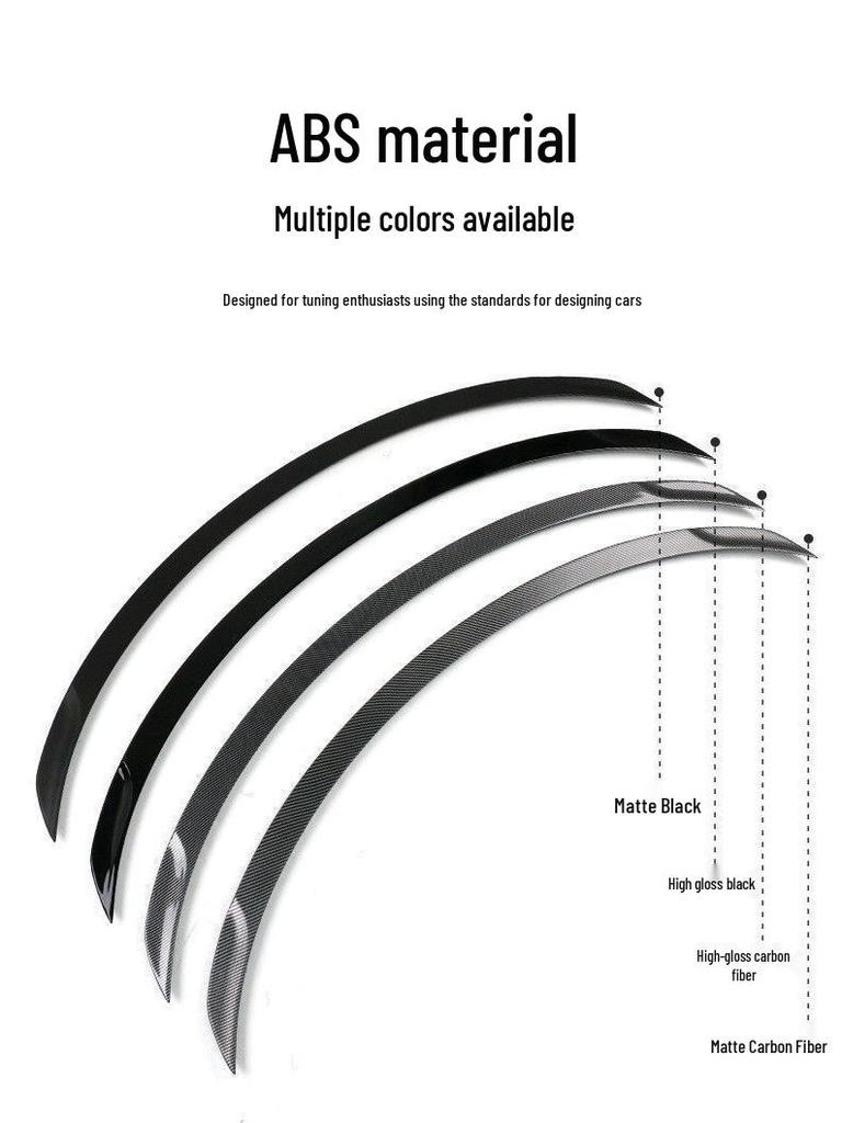 Tesla Model Y Rear Spoiler High-Performance P Style Body Kit Decor.