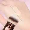 Portable Foundation Make-up Brush with Retractable Aluminum Tube  Cover Soft Bristles for Face Concealing and Seamless Brushing