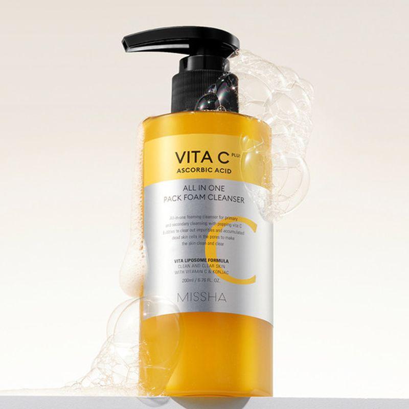 MISSHA [MISSHA] Vita C Plus Очищающая пенка-маска «Все в одном» 200 мл ONE