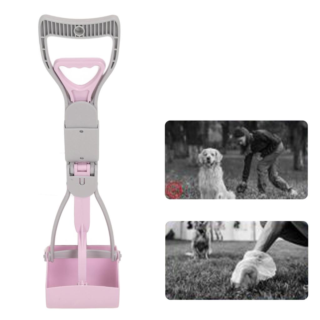 Non Breakable Pet Pooper Scooper for Dogs Handle High Strength Spring Large Poop Picker Upper for Easy Grass Gravel Pick Up 59cm