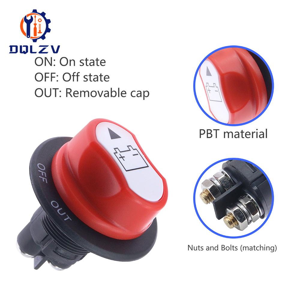 DC 32V Car Battery Switch Disconnecter Power Isolator 50A 100A 200A 300A Cut Off Rally Switch Kit For Car Motorcycle Truck Boat