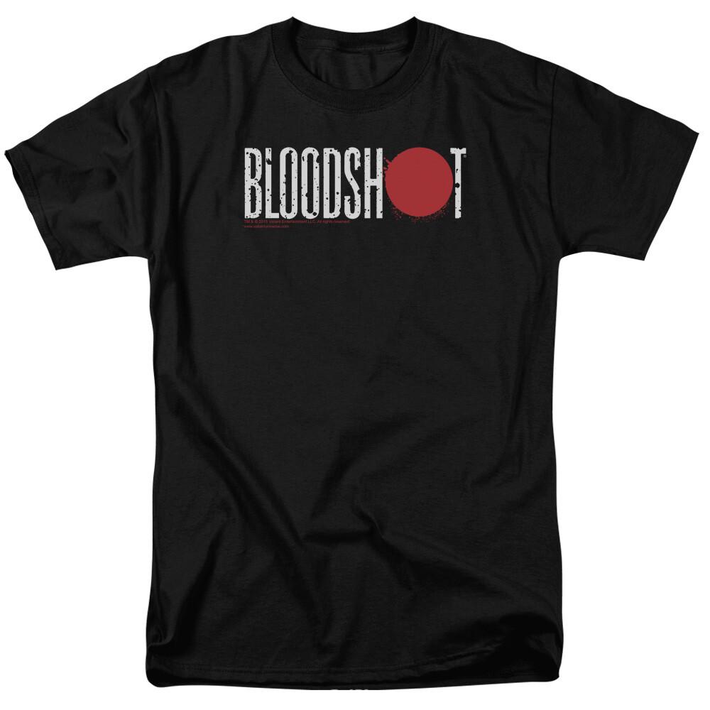 Bloodshot Script Logo T Shirt Licensed Comic Book Tee Black S