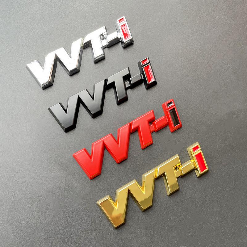 3D Metal VVT-i Logo VVTI Letters Car Fender Emblem Trunk Badge For Toyota RAV4 Corolla Hilux Yaris VVTI Sticker Accessories QA2