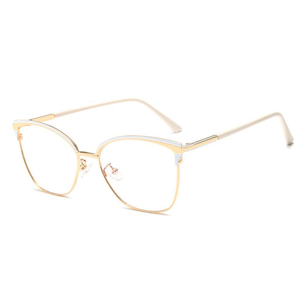 Classic Blue Ray Blocking Anti-Blue Light Glasses Ultralight Metal Square Eyeglasses Eye Protection Computer Goggles Men Women