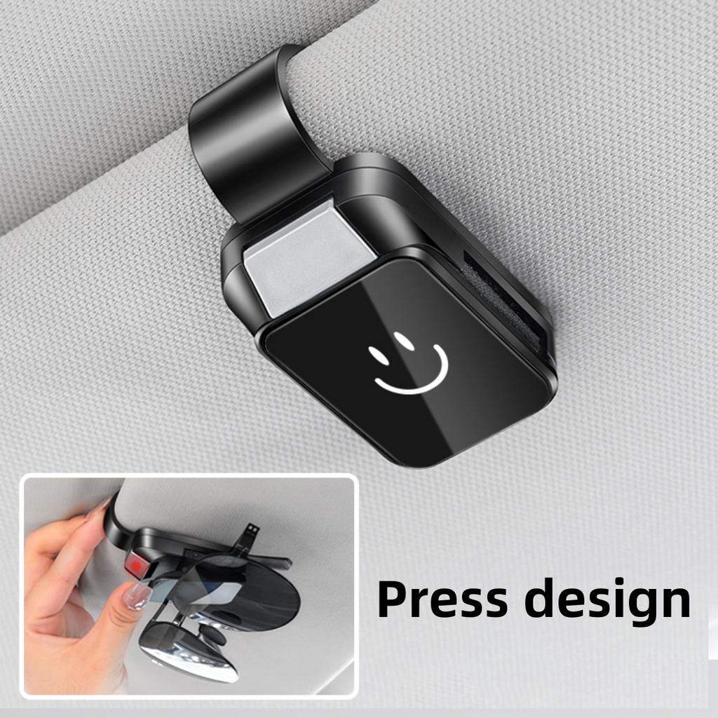 Auto-Brillenhalter-Clip - Langlebiges ABS-Harz, Einfache Montage für alle Fahrzeugmodelle, Hält Modebrillen sicher & sichtbar an