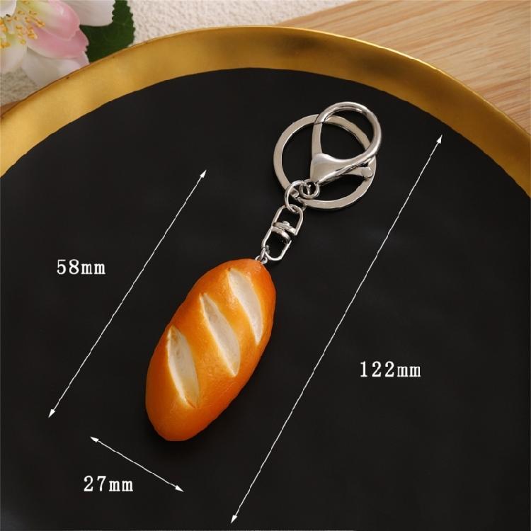 Mini Bread Style Keychain Capricious Food Inspired Charm Bread Key Holder Perfect For Personalizing Belongings