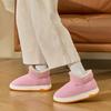 Winter Women Cotton Slippers Plush Warm Thick Bottom Slides Breathable Soft Non-slip Slippers Indoor Outdoor Men Casual Slippers