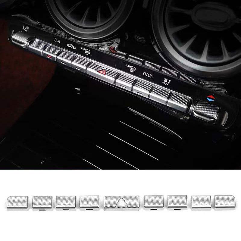 Car Console Air Conditioning Outlet Buttons Sequ Trim For Mercedes Benz A Class W177 B Class W247 C118 GLA GLB X247 -
