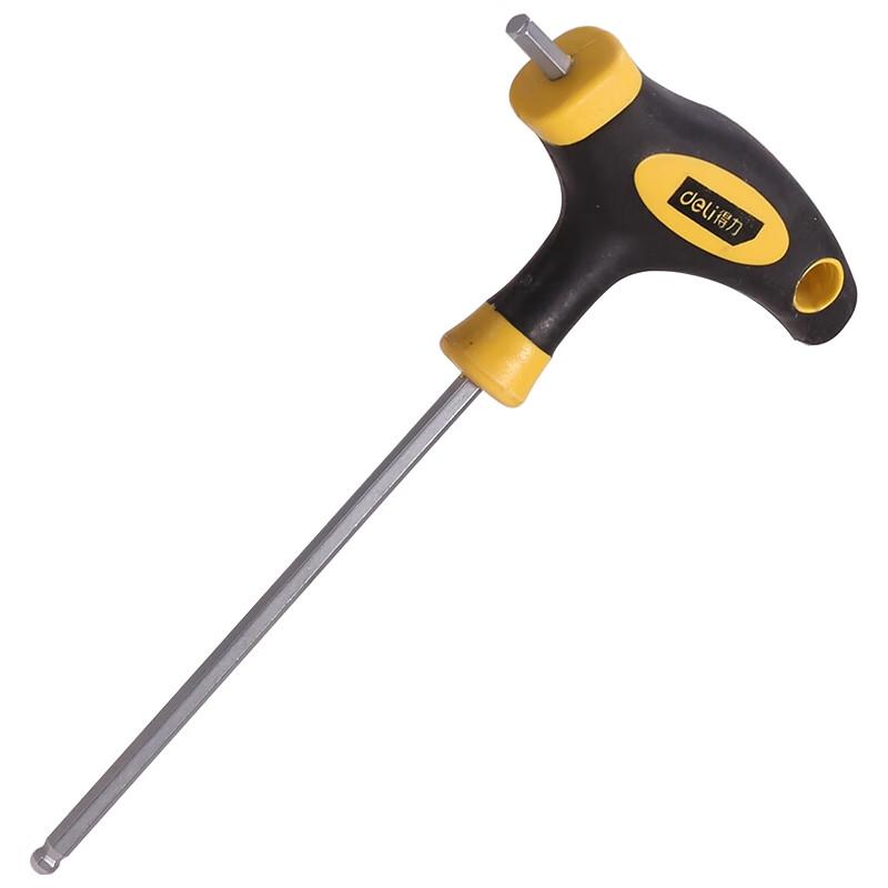 Deli T-Handle Ball End Hex Key Wrench 4mm