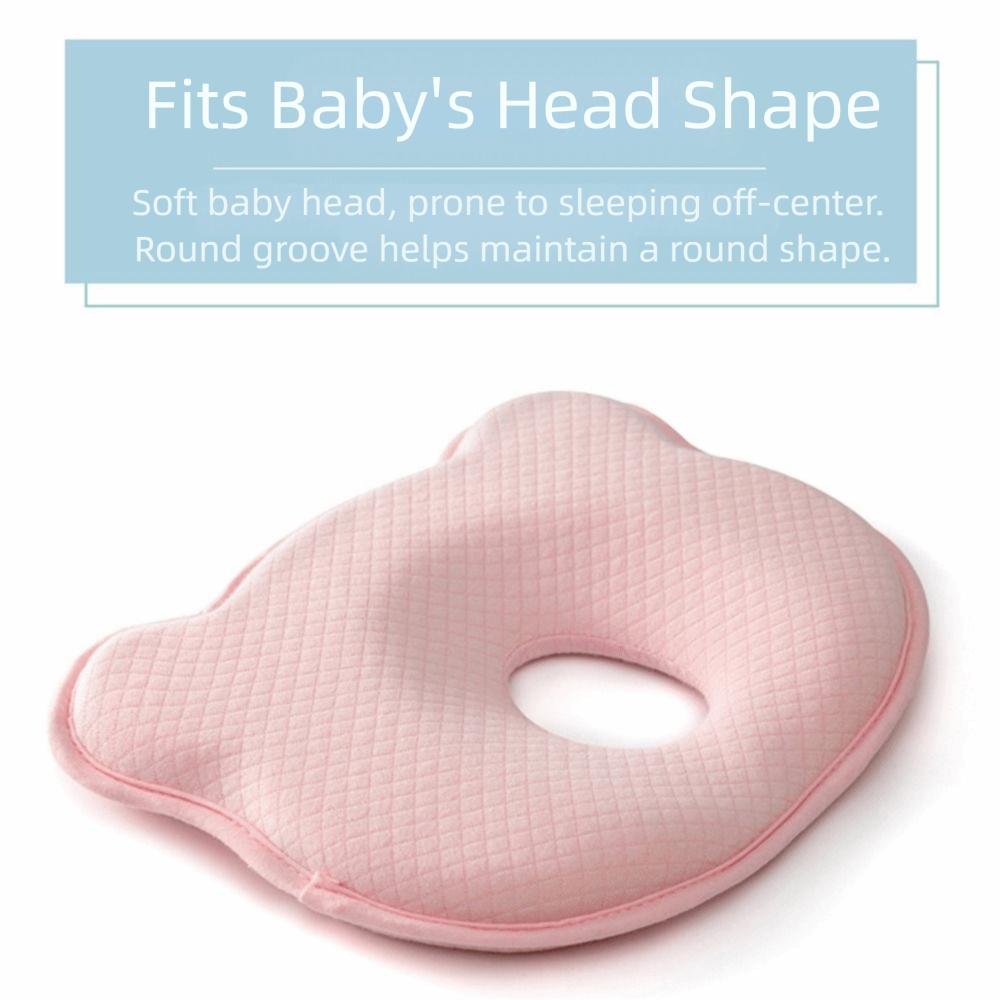 Cute Baby Shaping Pillow Breathable Baby Head Cushion Baby Bear Shaped Headrest Sleep Improvement